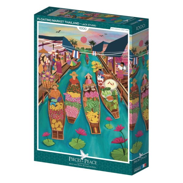Puzzle Floating Market Thailand - Pieces & Peace - 1000 pièces
