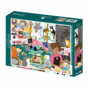 Puzzle Mon lieu Préféré : le Café à Chats - Pieces & Peace - 1000 pièces