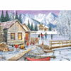 Puzzle Winter at the Cabin - Gibsons - 1000 pièces