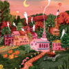 Puzzle La Ville d'Halloween - Pieces & Peace - 1000 pièces