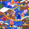 Puzzle Marché de Noël - Pieces & Peace - 500 pièces