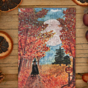 Puzzle Sorcière sur le chemin - Caro from Woodland - 99 pièces