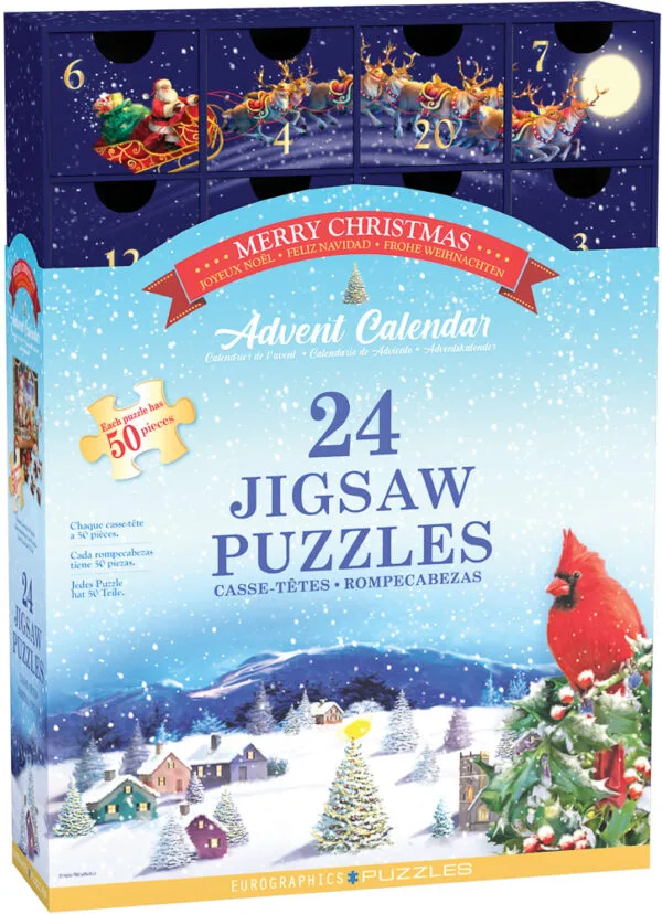 Calendrier de l’avent Puzzle Merry Christmas - Eurographics - 1200 pièces
