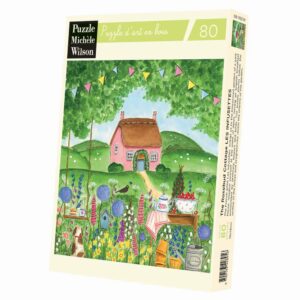 Puzzle le cottage bouton de rose - Michèle Wilson - 80 pièces