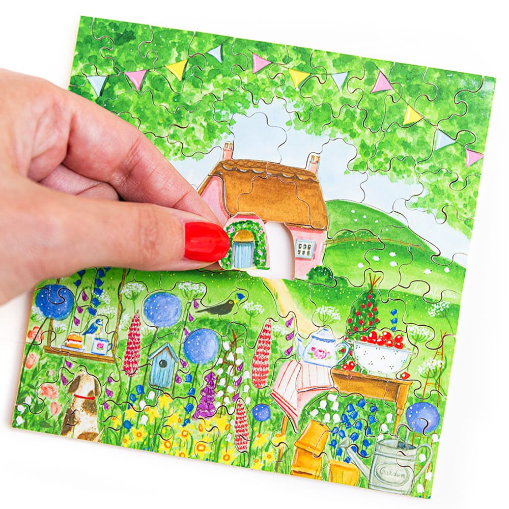 Puzzle le cottage bouton de rose - Michèle Wilson - 80 pièces – Image 3