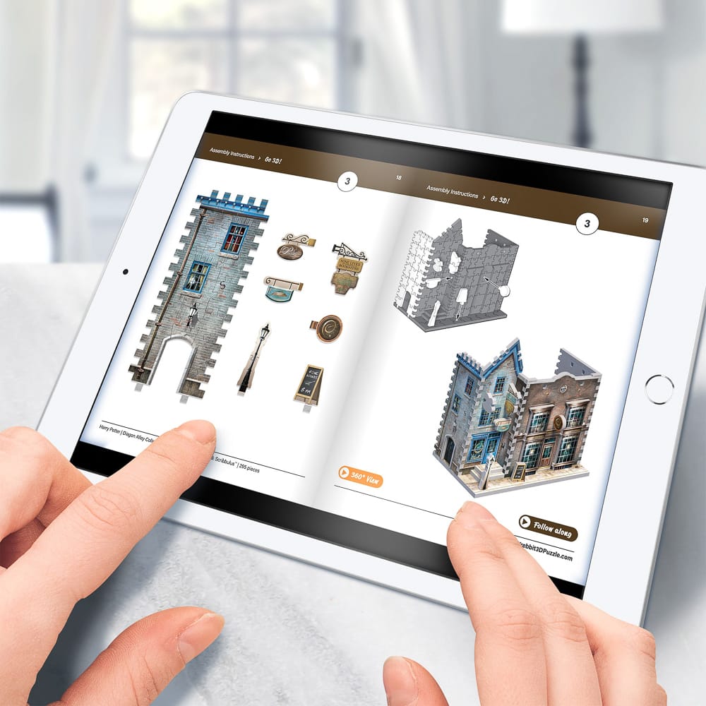 Puzzle 3D Ollivander's Wand Shop™️ and Scribbulus - Wrebbit3D - 295 pièces – Image 8