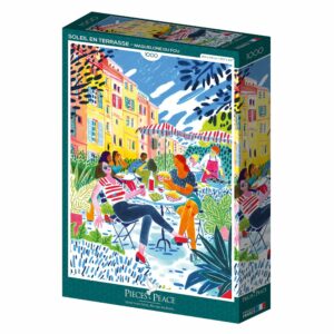 Puzzle Soleil en Terrasse - Pieces & Peace - 1000 pièces