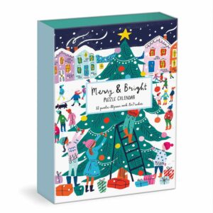 Calendrier de l'avent puzzle Louise Cunningham Merry and Bright - Galison - 960 pièces
