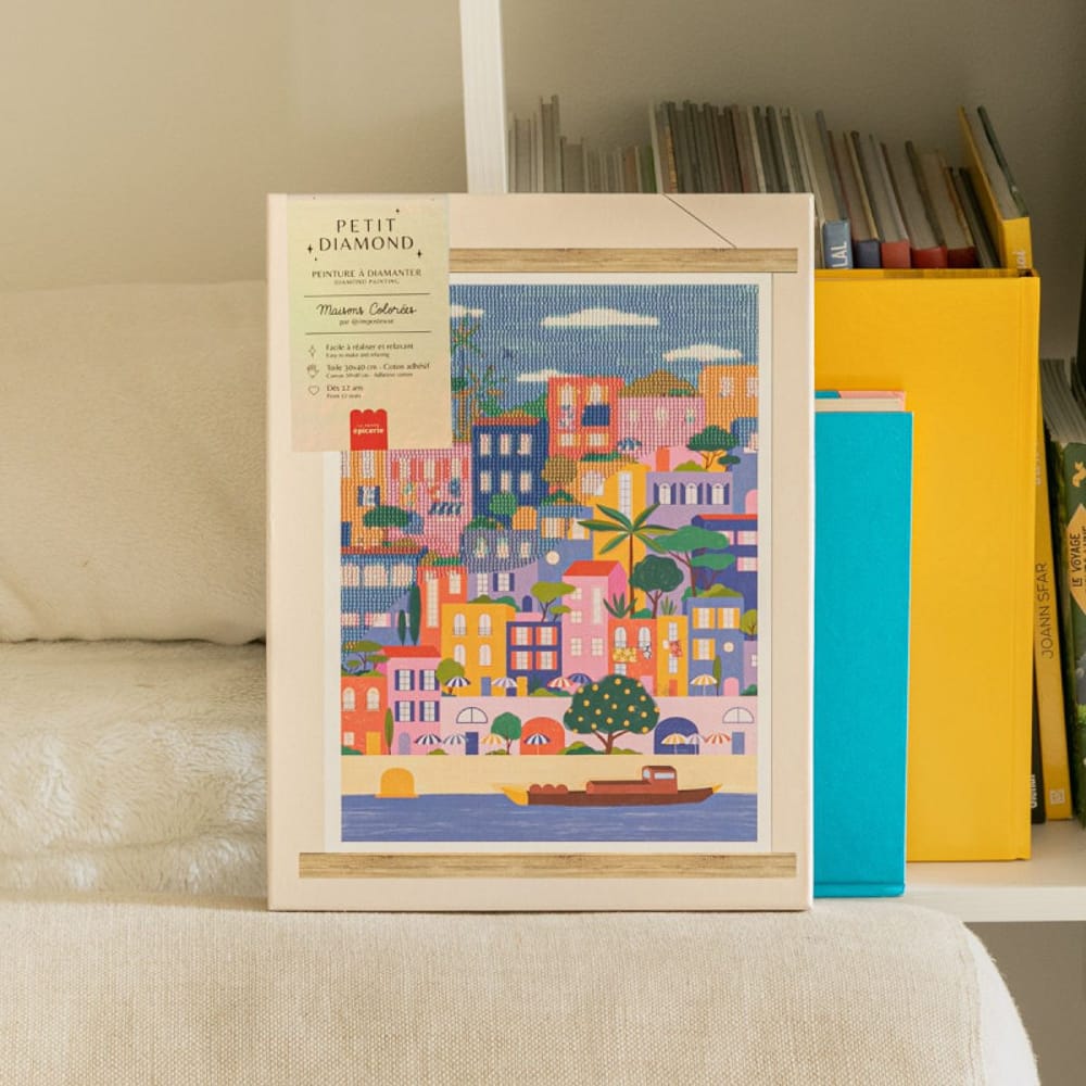 Diamond Painting Maisons Colorées - La Petite Epicerie – Image 5