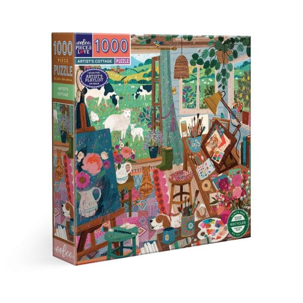 Puzzle Artist's Cottage - eeBoo - 1000 pièces