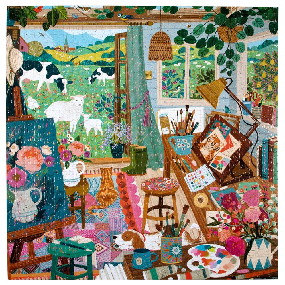 Puzzle Artist's Cottage - eeBoo - 1000 pièces – Image 2