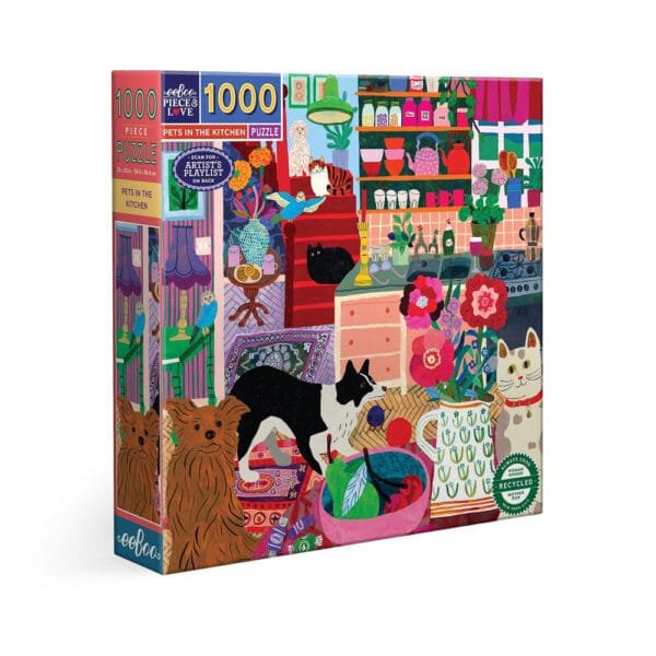 Puzzle Pets in the Kitchen - eeBoo - 1000 pièces