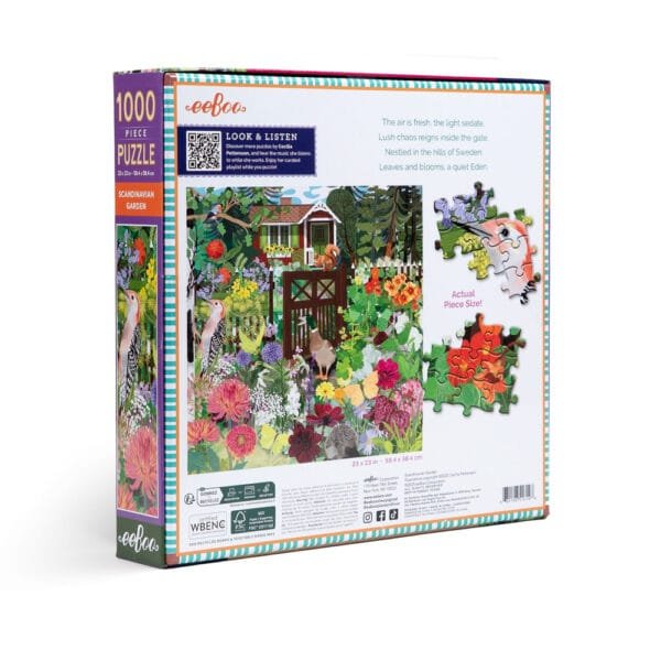 Puzzle Scandinavian Garden - eeBoo - 1000 pièces – Image 3