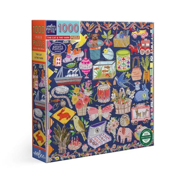 Puzzle The Cat & The Yarn - eeBoo - 1000 pièces