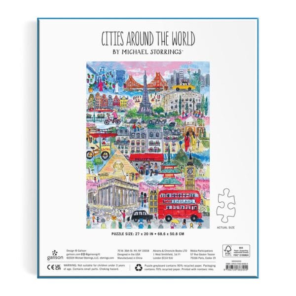 Puzzle Cities Around the World - Galison - 1000 pièces – Image 7