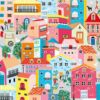 Puzzle Maisons Colorées - Magnolia - 1000 pièces