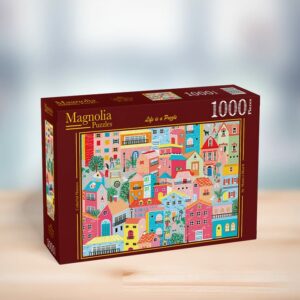 Puzzle Maisons Colorées - Magnolia - 1000 pièces