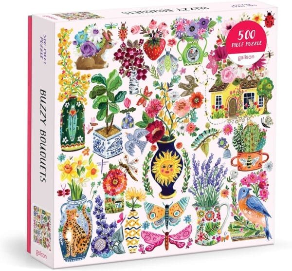 Puzzle Buzzy Bouquets - Galison - 500 pièces