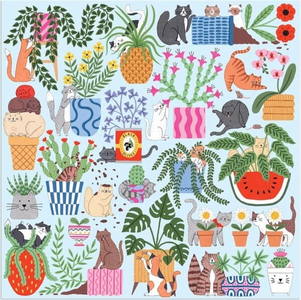 Puzzle Cats in The Houseplants - Galison - 500 pièces – Image 5