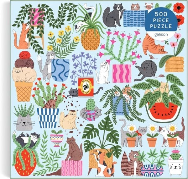 Puzzle Cats in The Houseplants - Galison - 500 pièces – Image 2