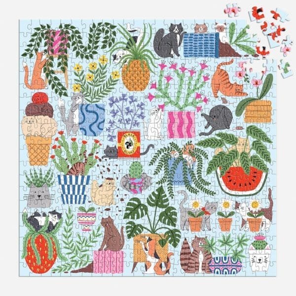 Puzzle Cats in The Houseplants - Galison - 500 pièces – Image 3