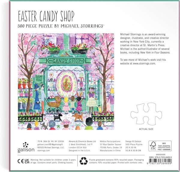 Puzzle Easter Candy Shop - Galison - 500 pièces – Image 6