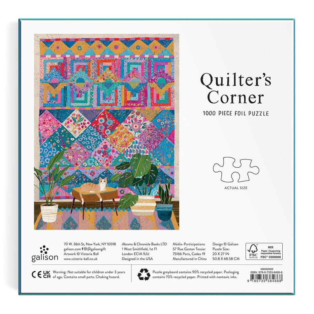 Puzzle Quilter's Corner - Galison - 1000 pièces – Image 6