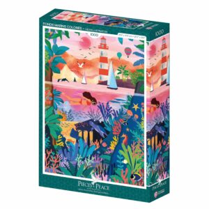 Puzzle Fonds Marins Colorés - Pieces & Peace - 1000 pièces