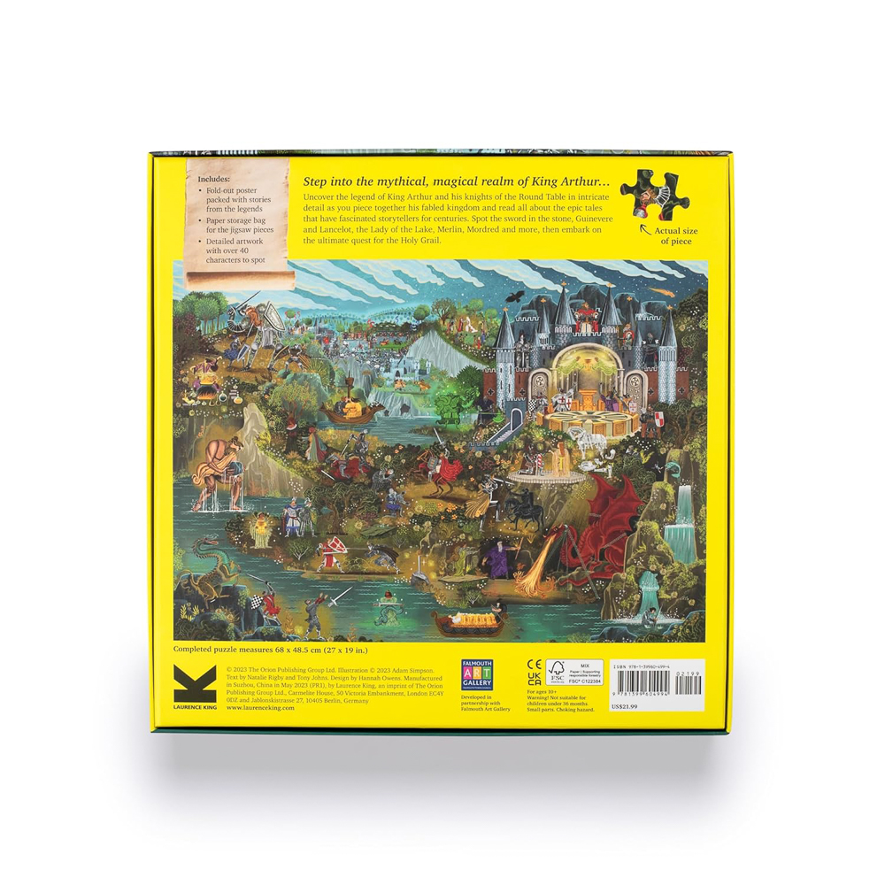 Puzzle The World of King Arthur  - Laurence King - 1000 pièces – Image 2
