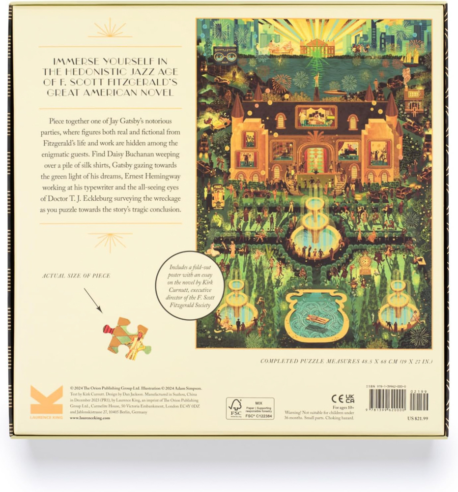 Puzzle The World of The Great Gatsby  - Laurence King - 1000 pièces – Image 3