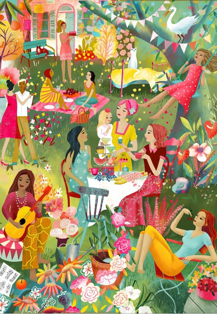 Puzzle Big Summer Garden Party - Pieces & Peace - 1000 pièces – Image 2