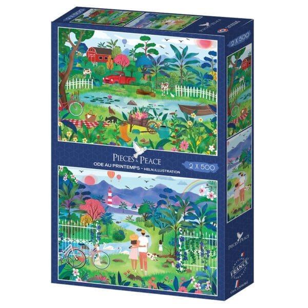 Puzzles Ode au Printemps - Pieces & Peace - 2 X 500 pièces – Image 2