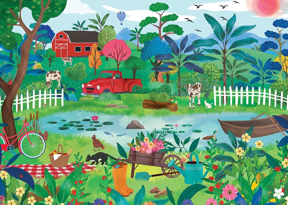 Puzzle 1500 Pezzi 'Eloge Du Printemps' – Paesaggio Floreale Da Collezione Per Adulti E Appassionati