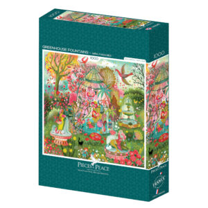 Puzzle Greenhouse Fountains - Pieces & Peace - 1000 pièces