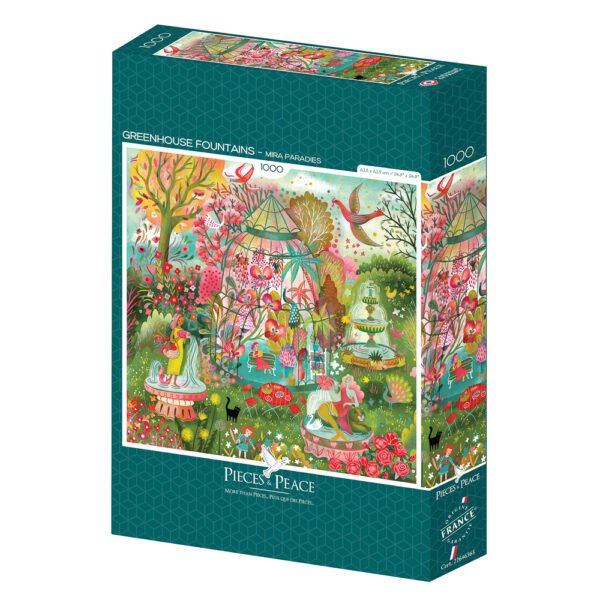 Puzzle Greenhouse Fountains - Pieces & Peace - 1000 pièces