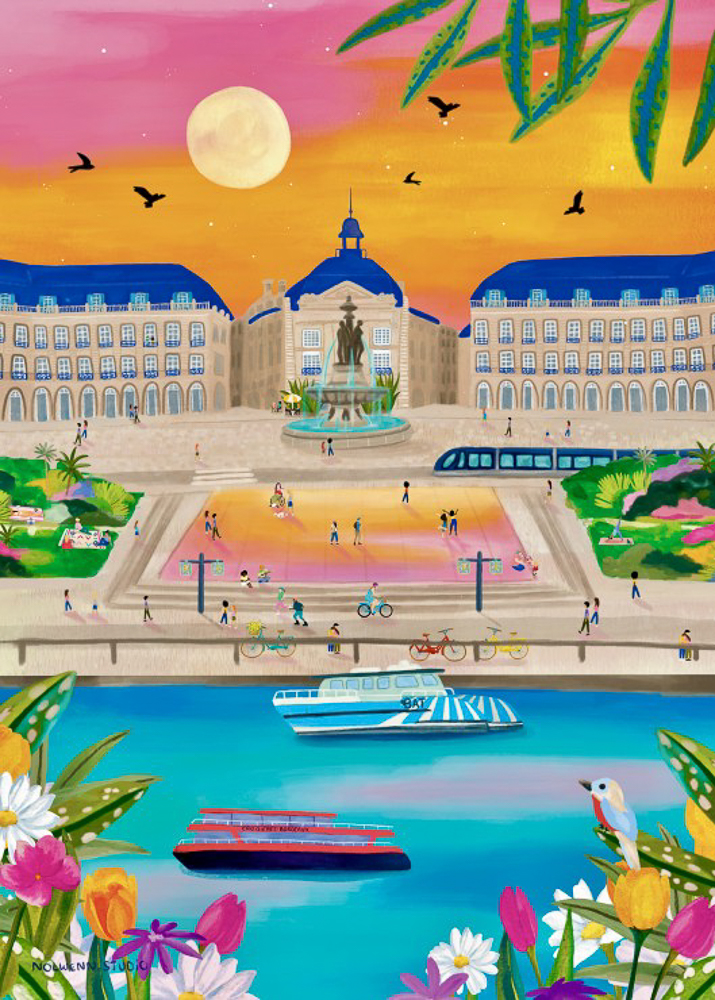 Puzzle Bordeaux - Place de la Bourse - Pieces & Peace - 500 pièces – Image 2