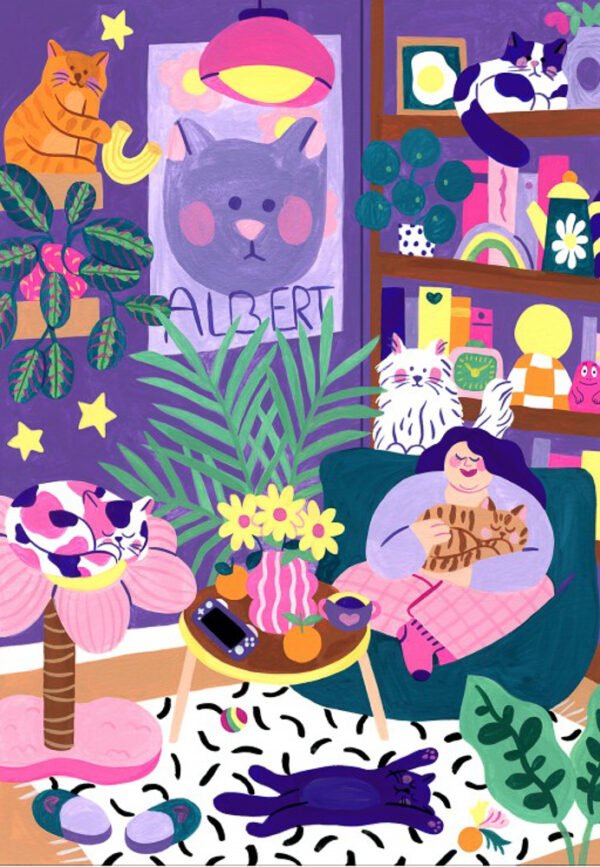 Puzzle Cat Lover - Pieces & Peace - 1000 pièces – Image 2