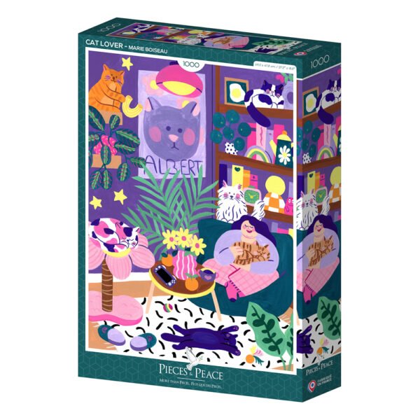 Puzzle Cat Lover - Pieces & Peace - 1000 pièces
