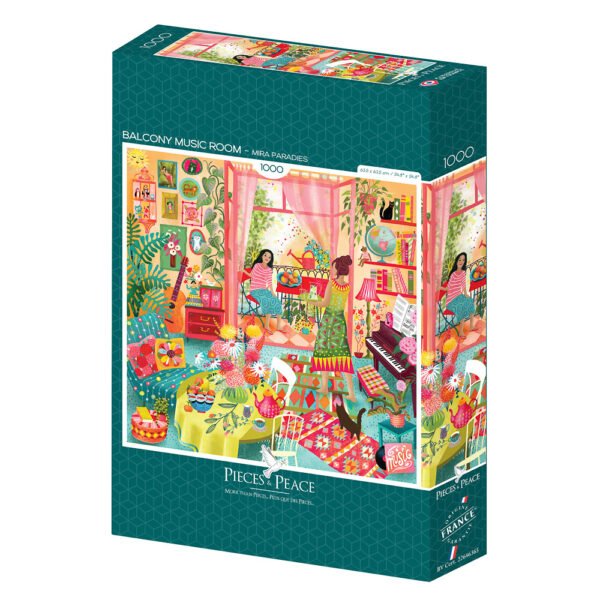 Puzzle Salle de Musique avec Vue - Pieces & Peace - 1000 pièces