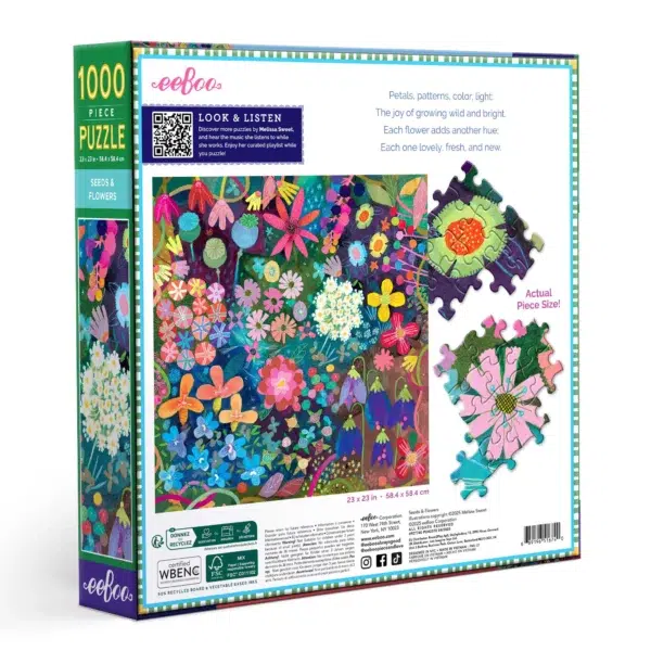Puzzle SEEDS & FLOWERS - eeBoo - 1000 pièces – Image 2