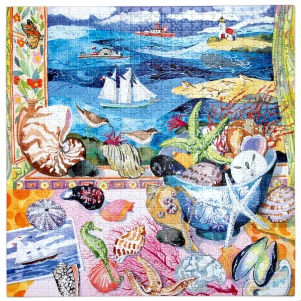 Puzzle SEASHELLS BY THE SHORE - eeBoo - 1000 pièces – Image 2