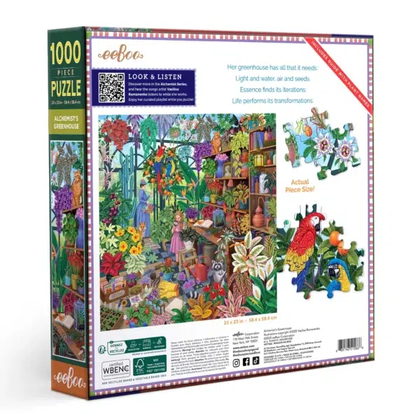 Puzzle ALCHEMIST'S GREENHOUSE - eeBoo - 1000 pièces – Image 2