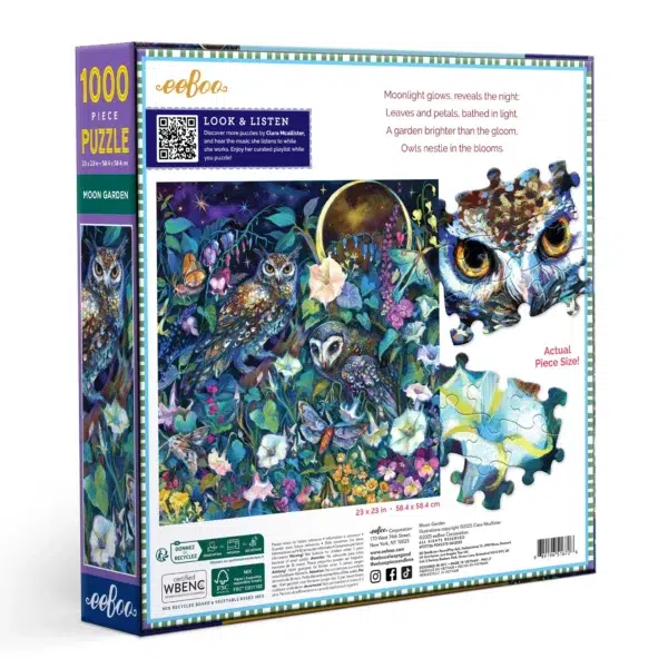 Puzzle MOON GARDEN - eeBoo - 1000 pièces – Image 3