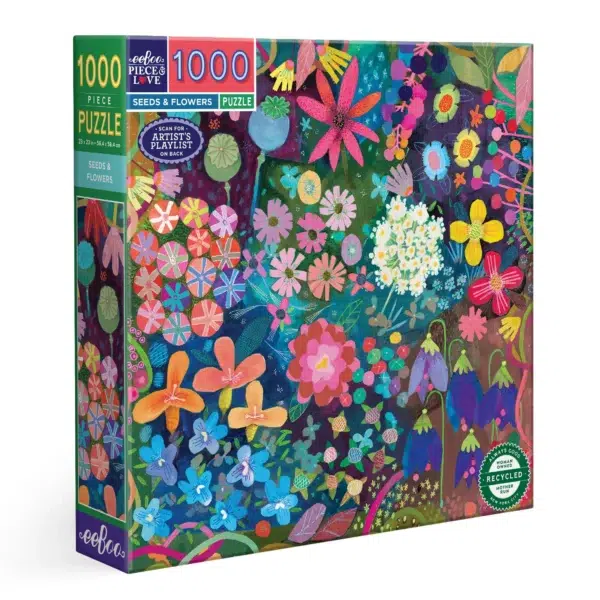 Puzzle SEEDS & FLOWERS - eeBoo - 1000 pièces