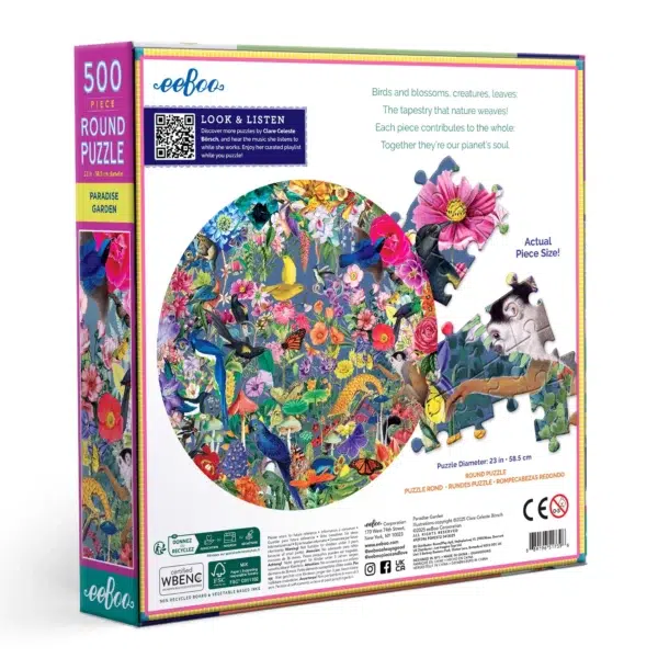 Puzzle PARADISE GARDEN - eeBoo - 500 pièces – Image 3