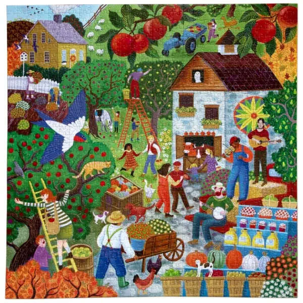 Puzzle FALL APPLE PICKING - eeBoo - 1000 pièces – Image 2