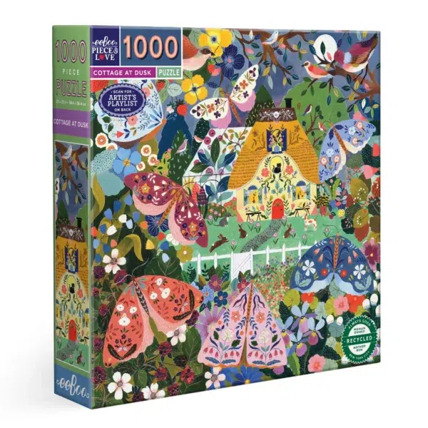 Puzzle COTTAGE AT DUSK - eeBoo - 1000 pièces