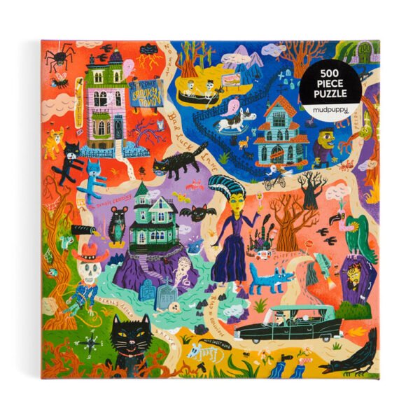 Puzzle Welcome to Spooky Town - Mudpuppy - 500 pièces – Image 2