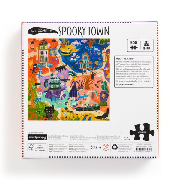 Puzzle Welcome to Spooky Town - Mudpuppy - 500 pièces – Image 4