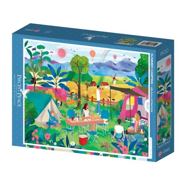 Puzzle L'été au Camping – Pieces & Peace – 1500 pièces